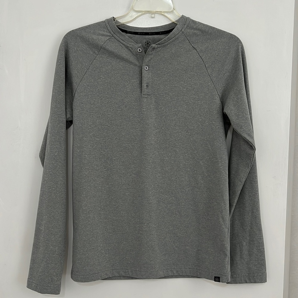 Cold weather Henley shirt.